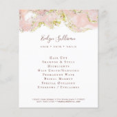 Pink Marble Design Flyer (Vorne)