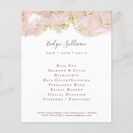 Pink Marble Design Flyer