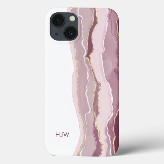 Pink Marble iPhone Case (Rückseite)