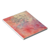 Pink Marble Leo Notepad Notizblock (angewinkelt)
