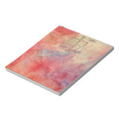 Pink Marble Libra Notepad Notizblock (Rotiert)