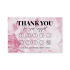 Pink Marble Makeup Hair dank Loyalty Card