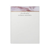 Pink Marble Notepad Notizblock (Rotiert)