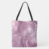 Pink Marble Peace Liebe Tasche (Rückseite)