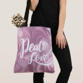 Pink Marble Peace Liebe Tasche (Von Nahem)