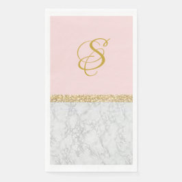 "Pink Marble" Personalisiertes Handtuch Serviette
