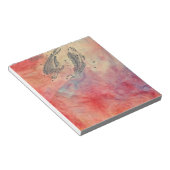 Pink Marble Pisces Notepad Notizblock (angewinkelt)