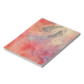 Pink Marble Pisces Notepad Notizblock (Rotiert)