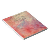 Pink Marble Sagittarius Notepad Notizblock (angewinkelt)