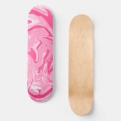 Pink Marble Skateboard Deck (Vorderseite)