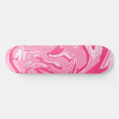 Pink Marble Skateboard Deck (Horizontal)