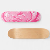 Pink Marble Skateboard Deck (Horizontal)