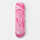 Pink Marble Skateboard Deck (Vorderseite)