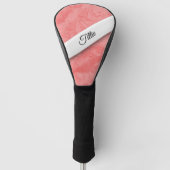 Pink Marble Splash Personal Golf Headcover (Vorderseite)