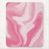 Pink Marble Swirl Pattern – Aesthetic Abstract Mousepad (Vorne)