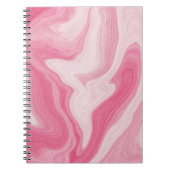 Pink Marble Swirl Pattern – Aesthetic Abstract  Notizblock (Vorderseite)