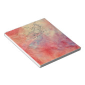 Pink Marble Virgo Notepad Notizblock (angewinkelt)