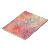 Pink Marble Virgo Notepad Notizblock (Rotiert)