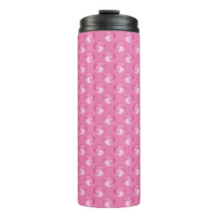 Pink Marbles Muster Thermosbecher