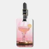 Pink Margarita Gepäckanhänger (Vorderseite vertikal)