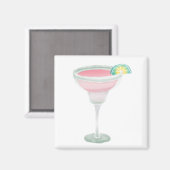 Pink Margarita Magnet (Vorderseite/Rückseite)