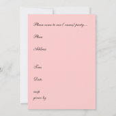 Pink Marie Einladung (Rückseite)