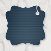 Pink & Marine Blume vielen Dank Geschenkanhänger (Rückseite)