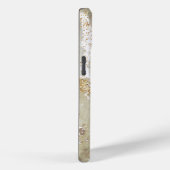 Pink Marmor Chic Gold Glitter Monogramm Case-Mate iPhone Hülle (Rückseite / Rechts)