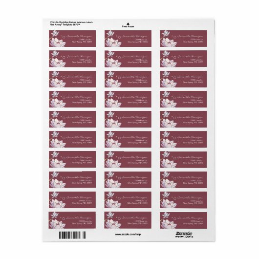 Pink Marsala Zen Lotus Business (Vorne)