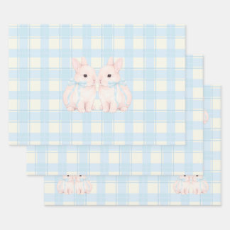 Pink Marshmallow Bunny Rabbits Easter Geschenkpapier Set