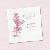 Pink Martini | A Tini Bit Engaged Bridal Shower  Serviette