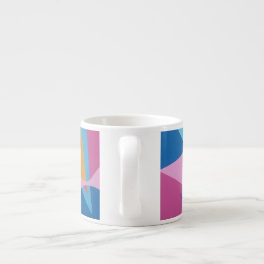 Pink Martini Abstract Espresso Mug Espressotasse (Rückseite)