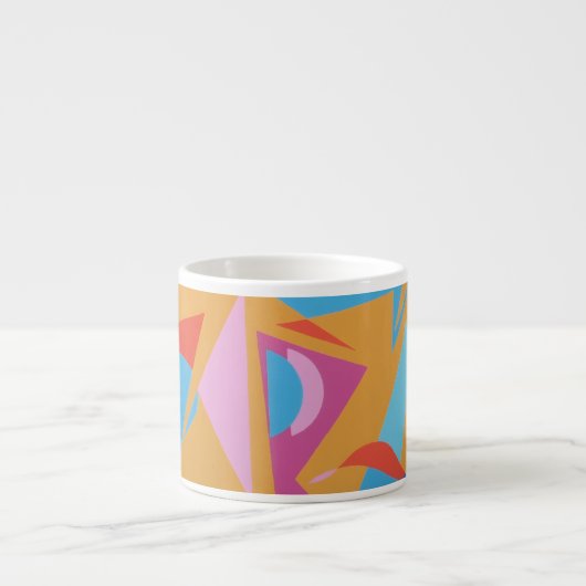 Pink Martini Abstract Espresso Mug Espressotasse (Vorderseite)