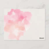 Pink Martini Cocktail Party Vielen Dank Postkarte (Rückseite)