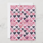 Pink Martini Coquette Bow Galantine's Day Party Einladung (Rückseite)