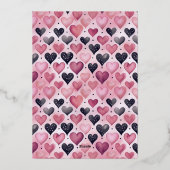 Pink Martini Coquette Bow Valantine's Day Party Folieneinladung (Rückseite)