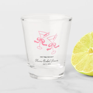 Pink Martini Coquette Brautparty Gastgeschenk Schnapsglas