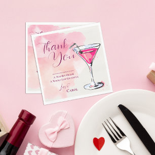 Pink Martini Ein bisschen älter Geburtstagsparty-P Serviette
