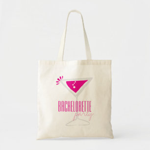 Pink Martini Glass Junggeselinnen-Abschied Canvas Tragetasche