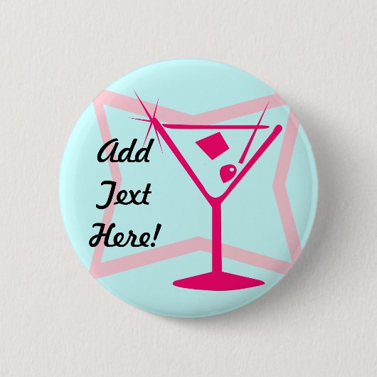Pink Martini Knopf Button (Vorderseite)