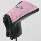 Pink Martini Monogram Golf Headcover (3/4 Vorderseite)