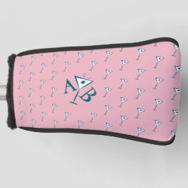 Pink Martini Monogram Golf Headcover
