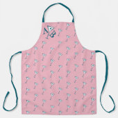 Pink Martini Monogram Schürze (Vorderseite)