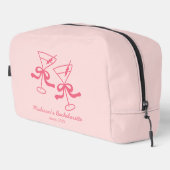 Pink Martini Personalisierter Junggeselinnen-Absch Waschbeutel (Rechte Ecke)