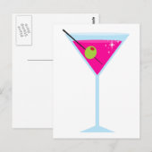 Pink Martini Postkarte (Vorne/Hinten)