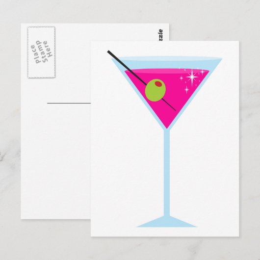 Pink Martini Postkarte (Vorne/Hinten)