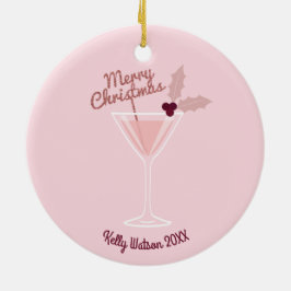 Pink Martini Weihnachten Keramikornament