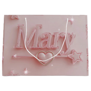 Pink Mary Starry Geschenktasche Große Geschenktüte
