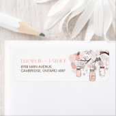 Pink Mason Jars & Love Birds Hochzeitsplattform (Insitu)