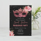 Pink Masquerade 16 . Geburtstag (Stehend Vorderseite)